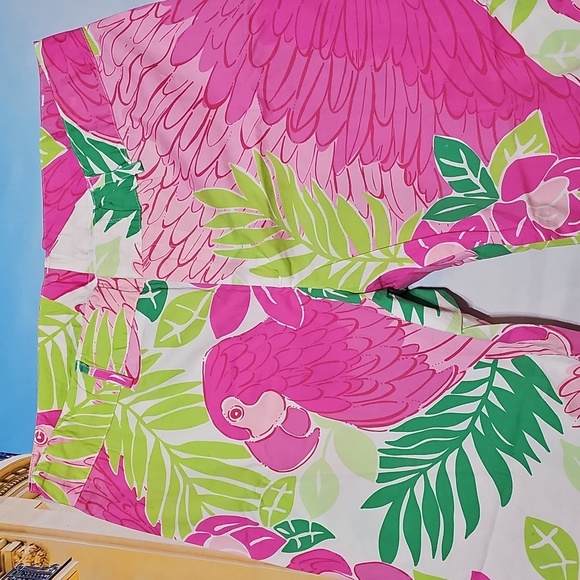 Lilly Pulitzer Parrot‎ Crop Floral Pants Size 8 - Picture 2 of 8